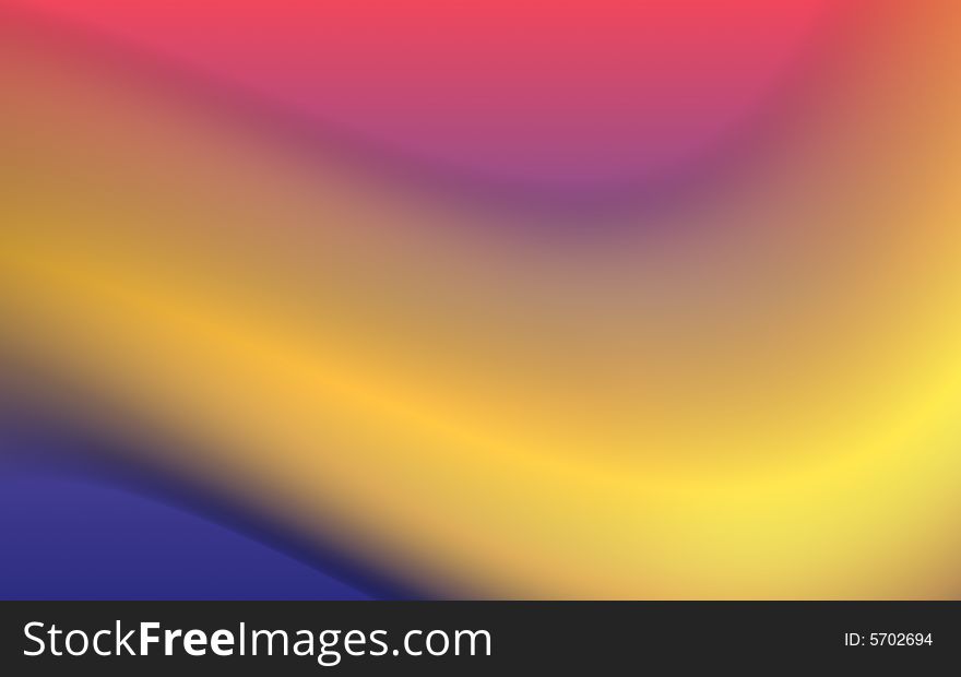Yellow Wave Composition Background