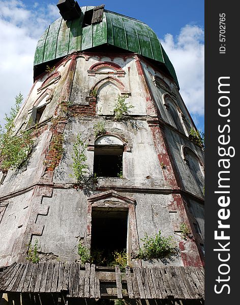 An old, abandoned mill, picture taken in Lithuania. An old, abandoned mill, picture taken in Lithuania