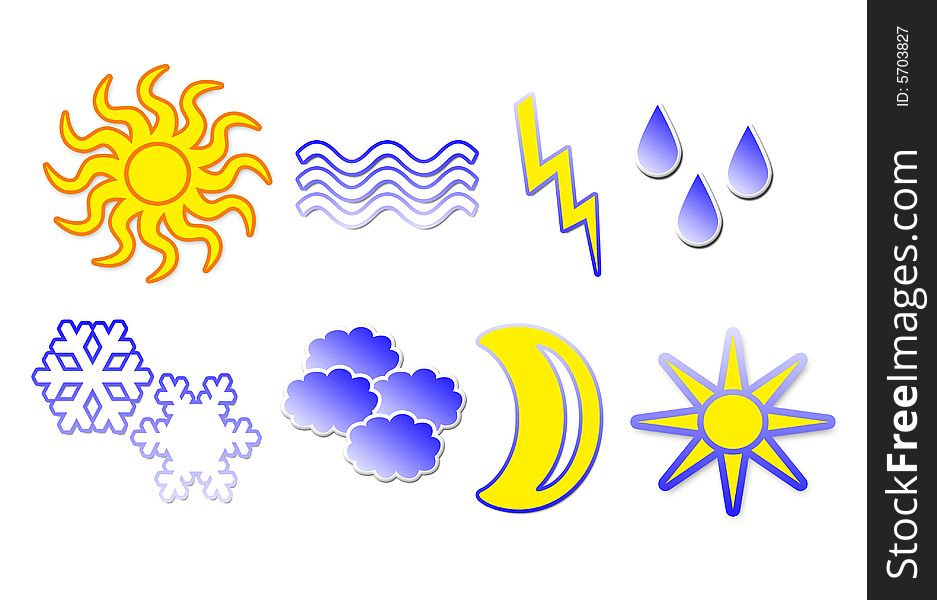 8 weather icons