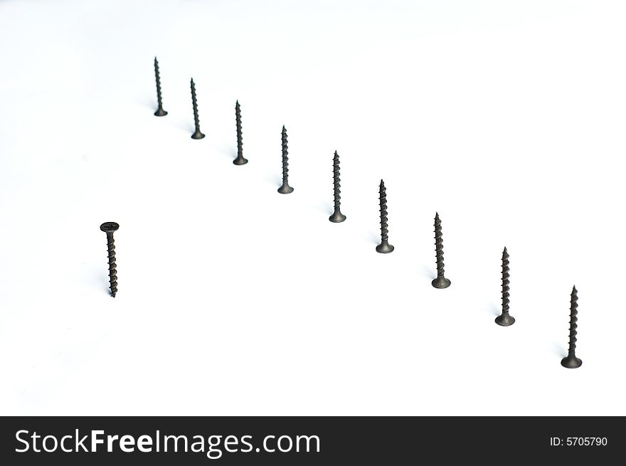 Line from screws