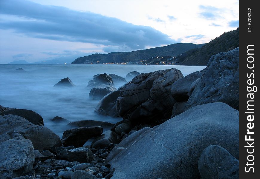 Stones in a fog tonight