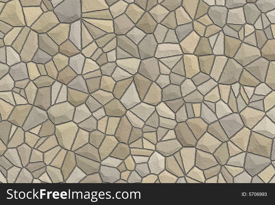 Stone wall illustration blockage, texture