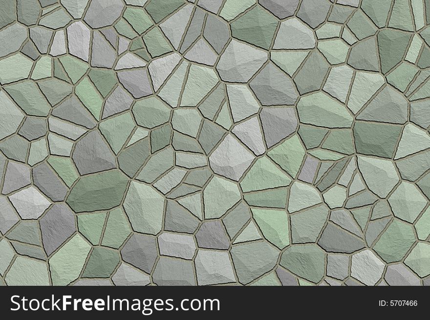 Stone wall illustration blockage, texture