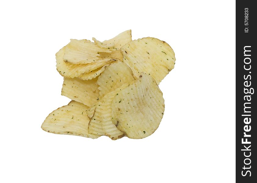 Potato chips with spices