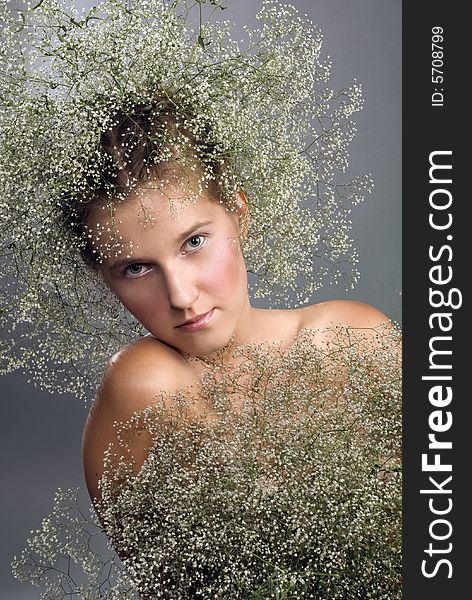 Young Girl With Wreath