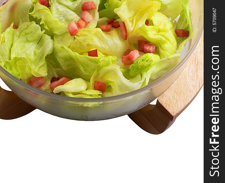 Vegetable food - fresh salad with meat
