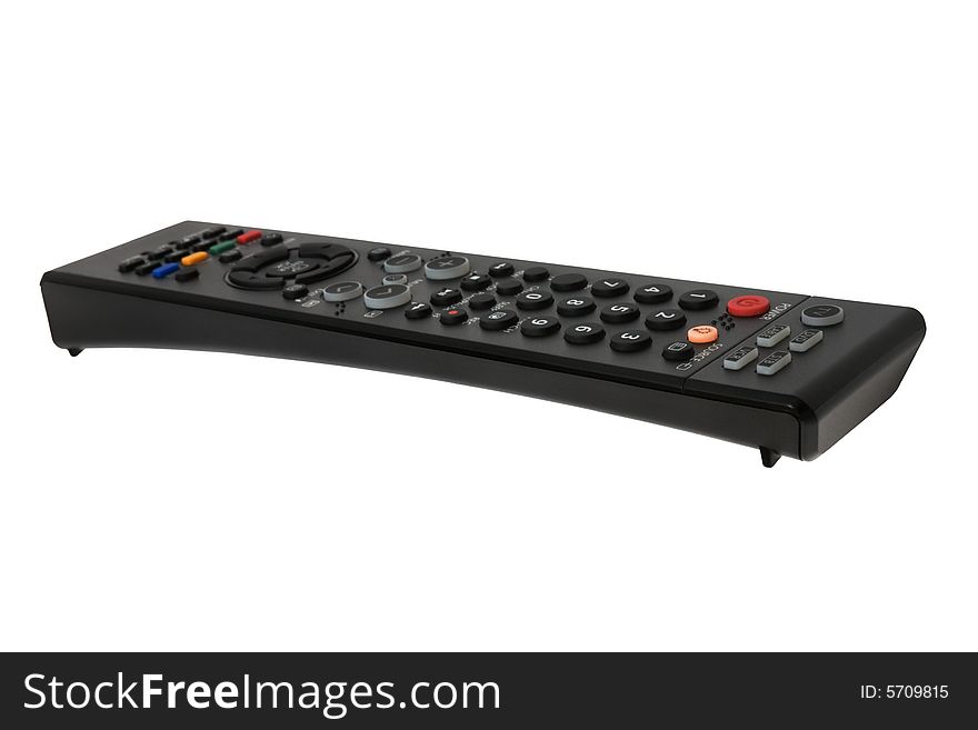 The modern remote-control on a white background