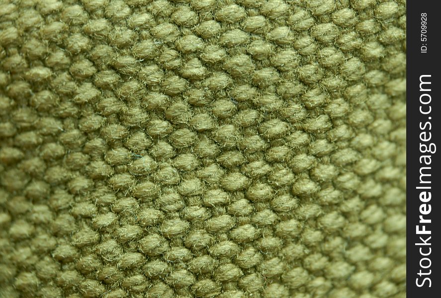 Macro pattern of pretty used green burlap