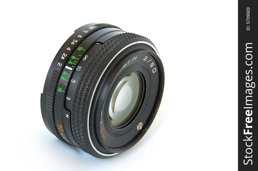 Pic of pretty used old 50 mm lens. Pic of pretty used old 50 mm lens