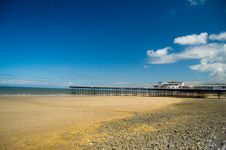 The Peaceful Beach And The Pier Stock Photos The Peaceful Beach And The Pier Stock Photos