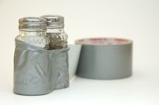 Stuck Together: Salt And Pepper Royalty Free Stock Photos Stuck Together: Salt And Pepper Royalty Free Stock Photos