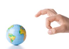 The Globe In Hands Royalty Free Stock Photo The Globe In Hands Royalty Free Stock Photo