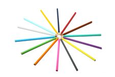 Circle Of Pencils Royalty Free Stock Photos Circle Of Pencils Royalty Free Stock Photos