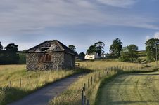 Small Rural Barn & Farmhouse Royalty Free Stock Photos Small Rural Barn & Farmhouse Royalty Free Stock Photos