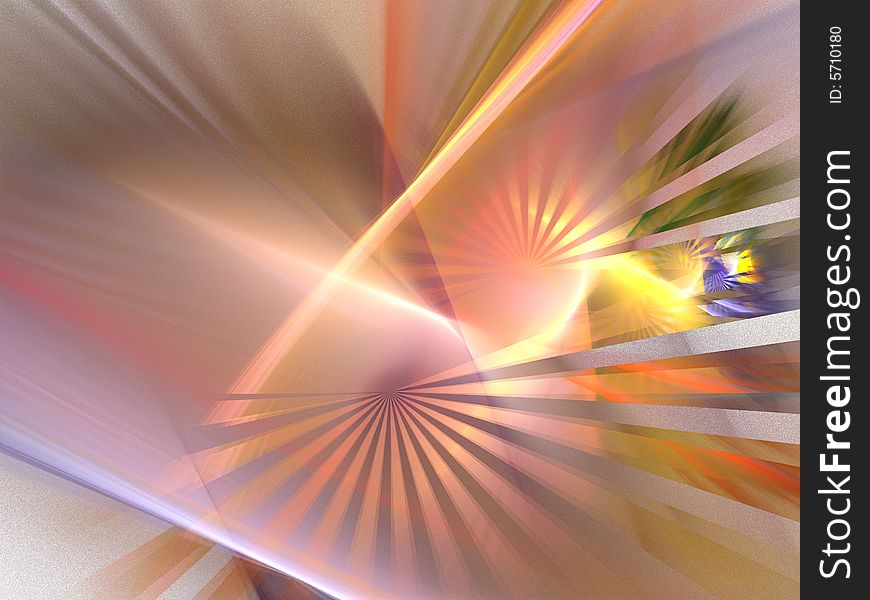 Flowers - abstraction fractal - graphic art computer