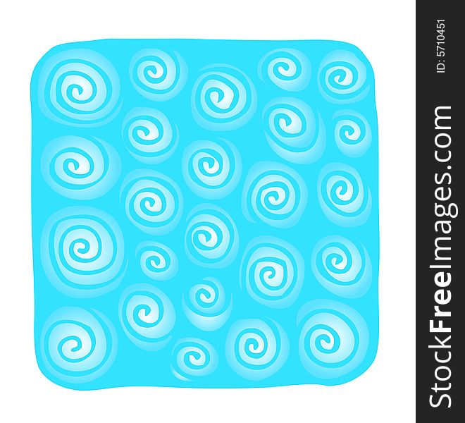 A scalable vector illustration of some blue spirals.