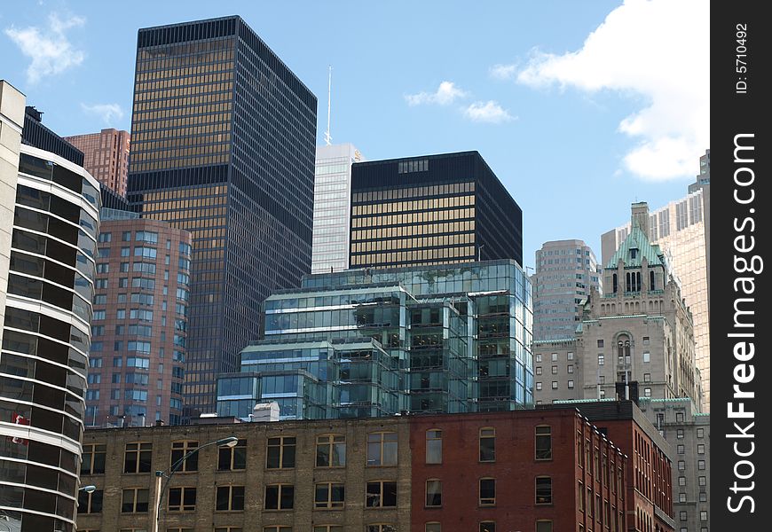 A selection of different skyscrapers. A selection of different skyscrapers.