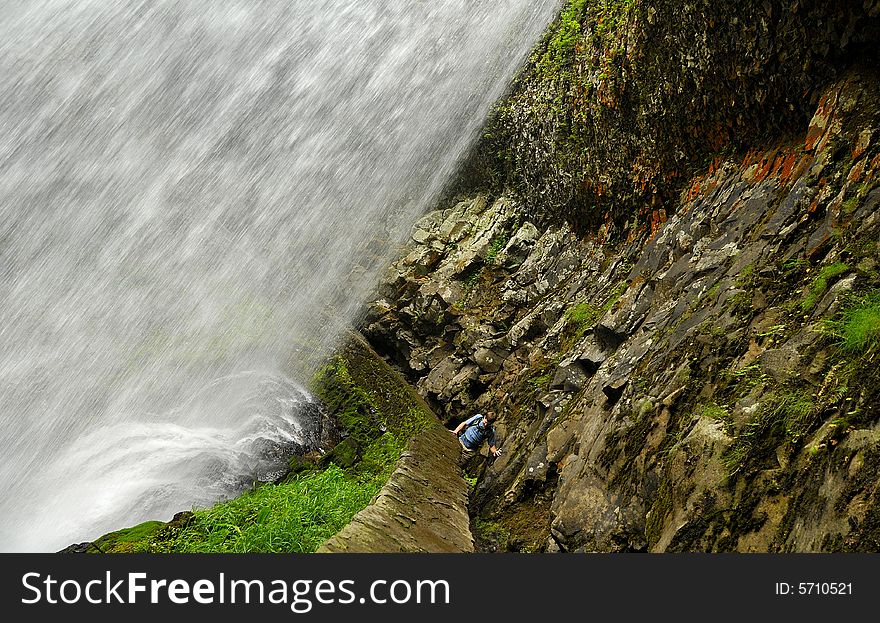 Middle Falls Cascade Trail, Oregon. Middle Falls Cascade Trail, Oregon