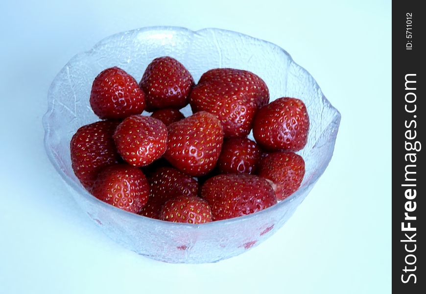 Close up of strawberrys in a bowl. Close up of strawberrys in a bowl