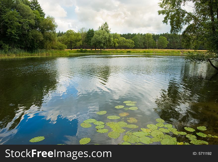 River in Ukraine beautiful landscape