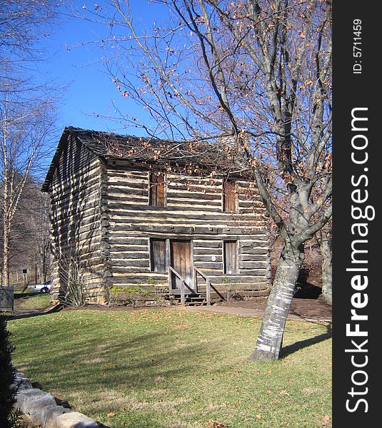 Cabin that President Andrew jackson lived in, while attending school for Law , in east Tennessee. Cabin that President Andrew jackson lived in, while attending school for Law , in east Tennessee.