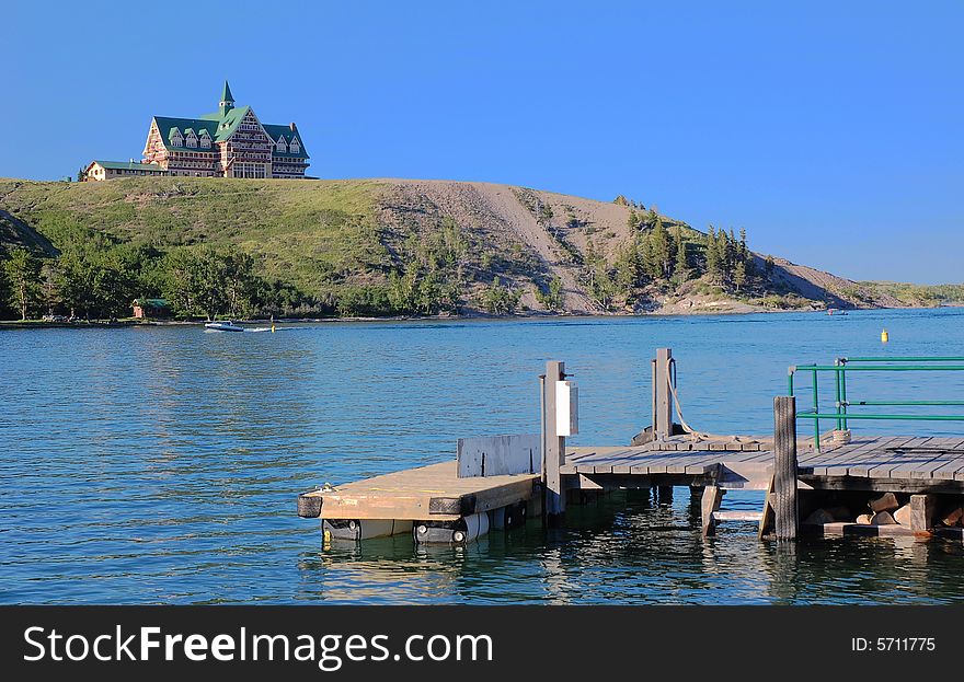 The historic prince of wales hotel in waterton lake national park, alberta, canada. The historic prince of wales hotel in waterton lake national park, alberta, canada