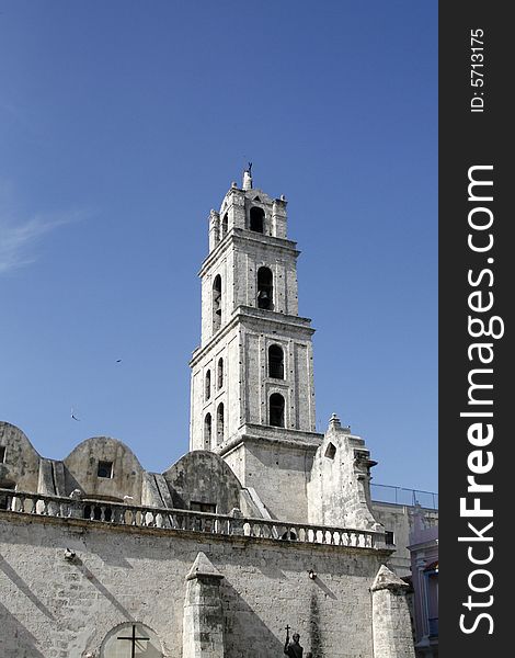 A Christian church at old Havana  in Cuba. A Christian church at old Havana  in Cuba