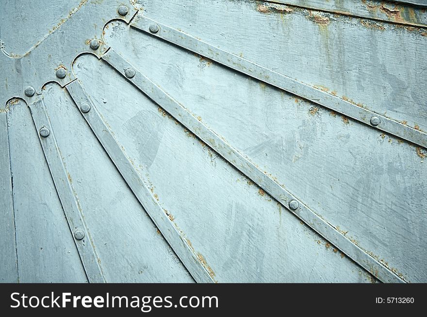 Abstract metal rays old background. Abstract metal rays old background