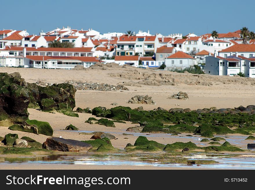 White Houses On Coastline