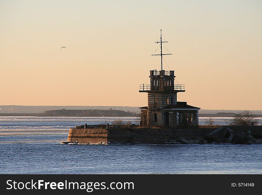 A sea fortification in Russia