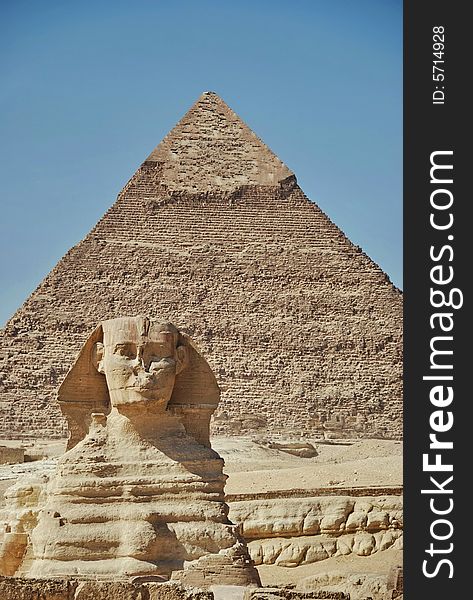 The Sphinx and the Chephren pyramid