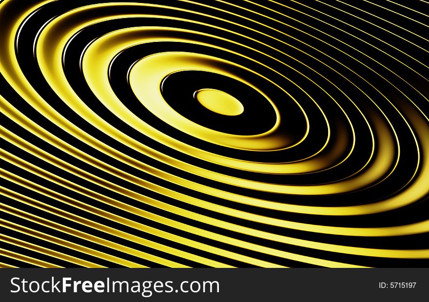 Abstract gold rings for background