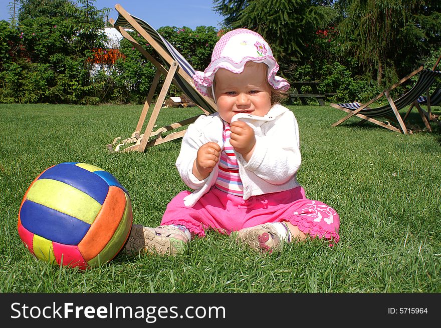 Girl And Ball