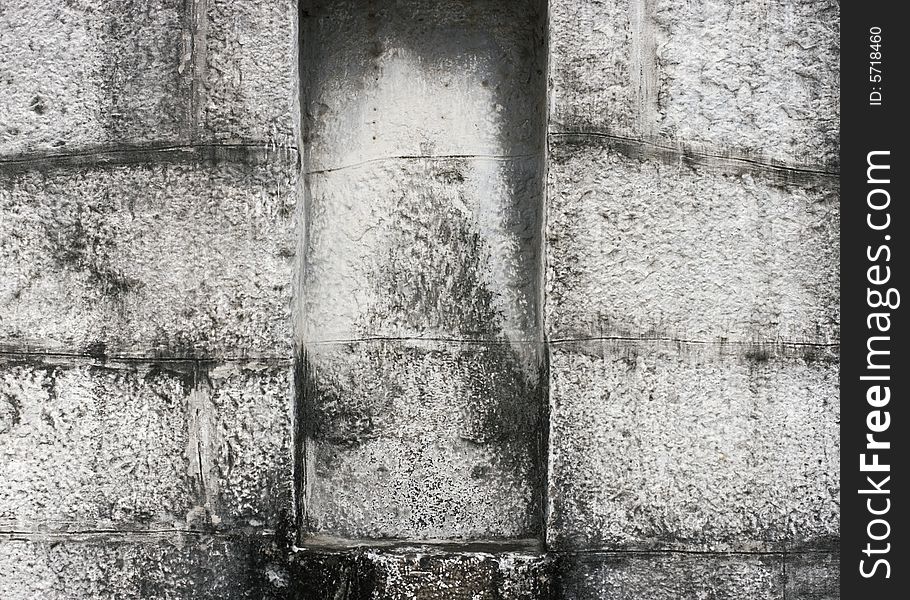 Worn Temple Wall