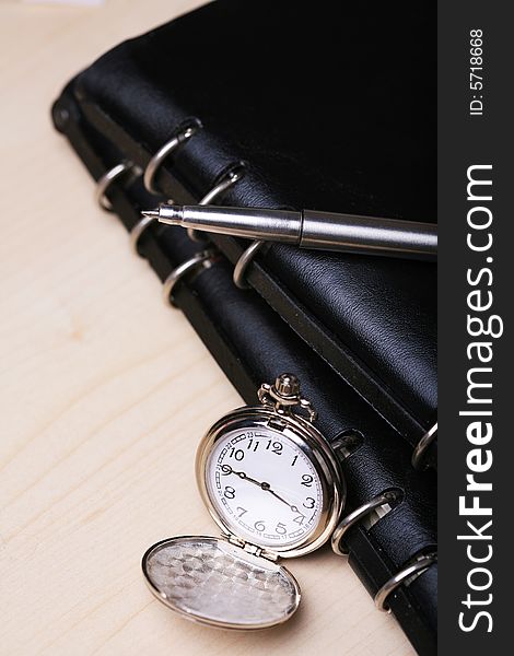 Pocket Watch With  Notebook