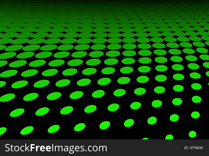 Vector illustration of green spot pattern