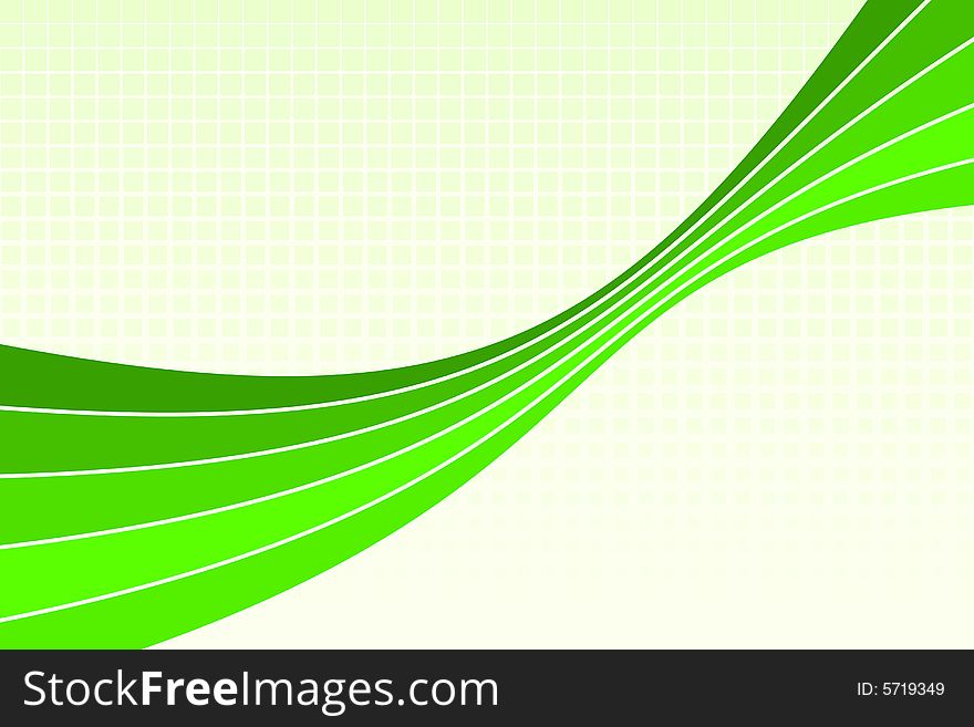 Vector illustration of abstract green