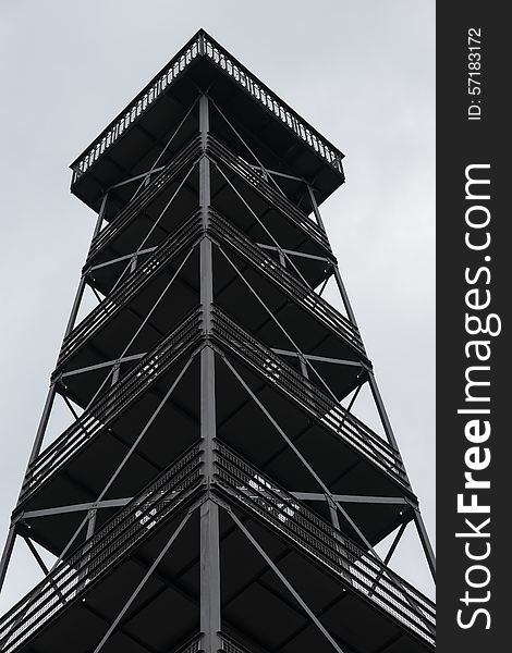 Tower observation tower, steel tower steel construction stability, architecture worth seeing Tower for overlook public tower,. Tower observation tower, steel tower steel construction stability, architecture worth seeing Tower for overlook public tower,
