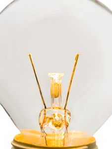 Macro Of Bulb, Copy-space Instead Spiral Stock Photo Macro Of Bulb, Copy-space Instead Spiral Stock Photo