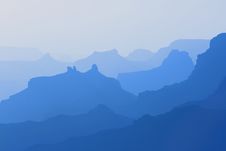 Grand Canyon Blue Royalty Free Stock Image Grand Canyon Blue Royalty Free Stock Image