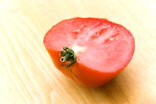 A Half Of Ripe,fresh,red Tomato Stock Photos A Half Of Ripe,fresh,red Tomato Stock Photos