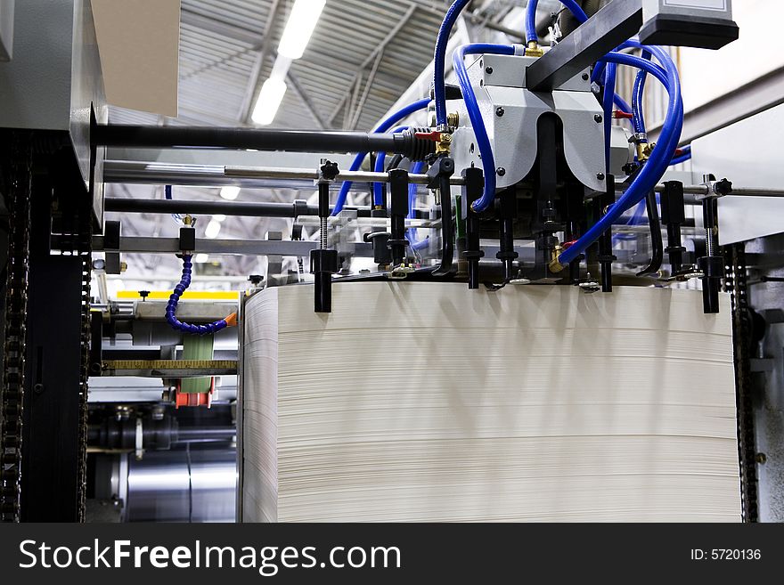 Polygraphic process in a modern printing house