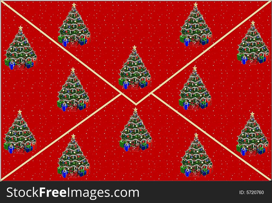 A beauiful christmas background that sems a correspondence envelope. A beauiful christmas background that sems a correspondence envelope