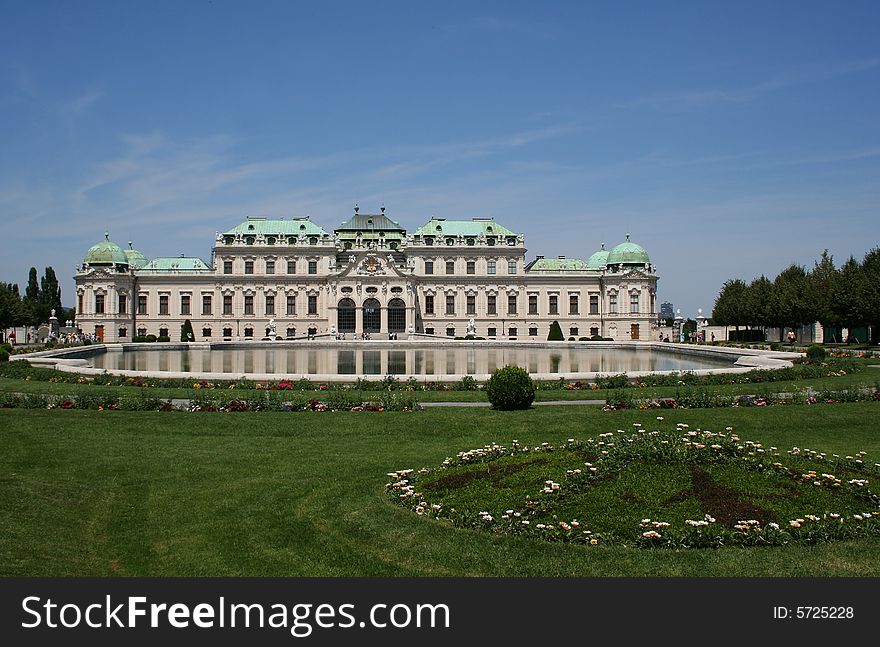 Summer palace Belvedere in Vienna