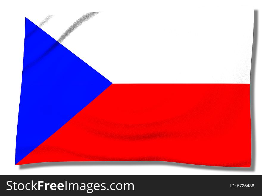 Die national flagge von tschechien. Die national flagge von tschechien
