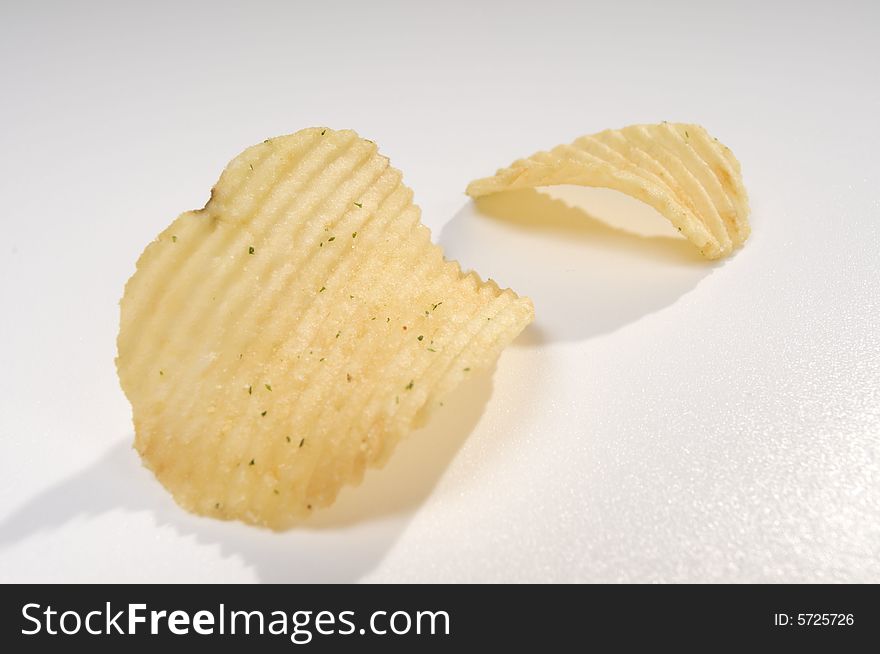 Pile Of Potato Chips