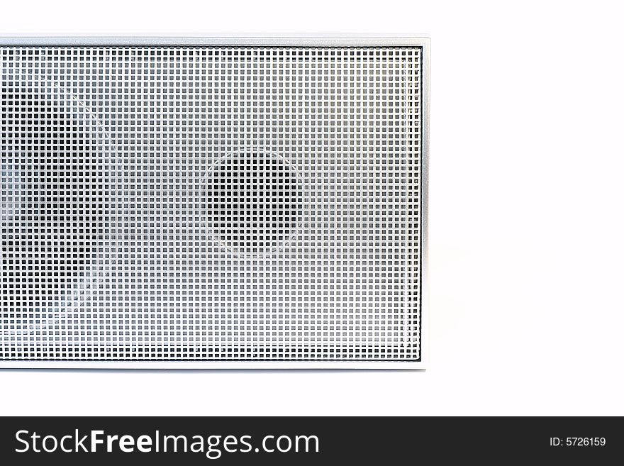 Speaker closeup isolated on the white background