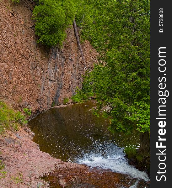 Pool in a river gorge in the North Woods of Minnesota. Pool in a river gorge in the North Woods of Minnesota