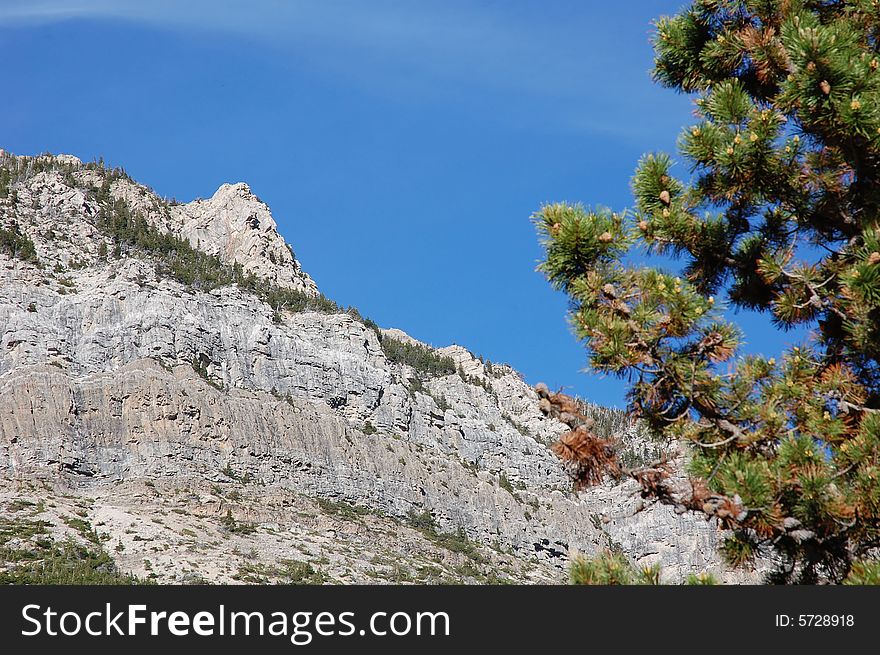 Mountain peak in glacier national park, montana, united states