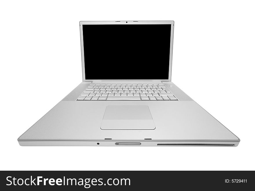 Modern and stylish laptop on a white background